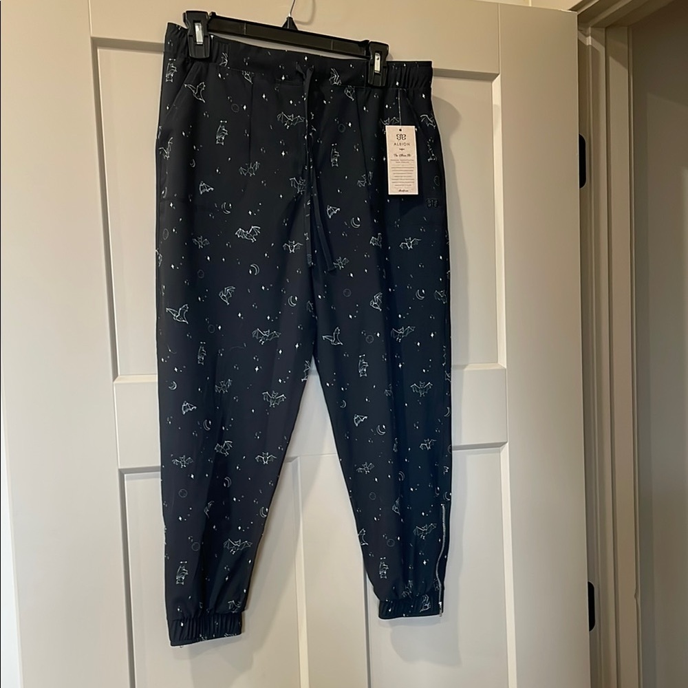 Black Constellation Print Joggers